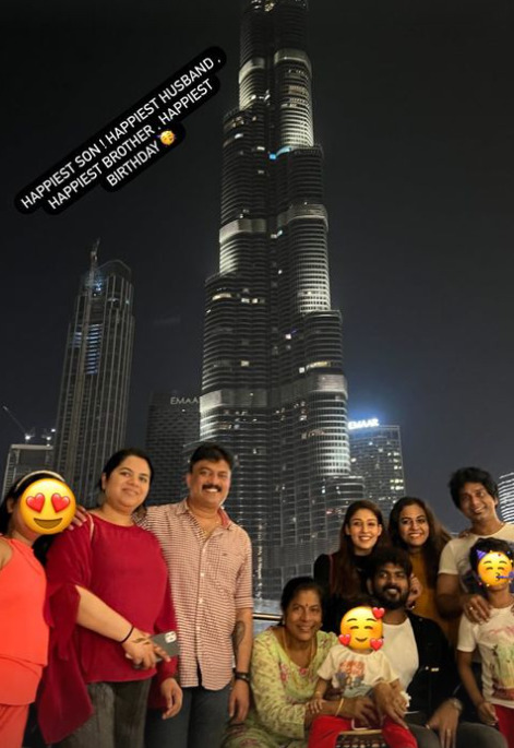 ஹாப்பி பர்த்டே தங்கம்.! விக்கியின் பிறந்த நாளுக்கு துபாயில் சர்ப்ரைஸ் செய்த நயன்தாரா 5