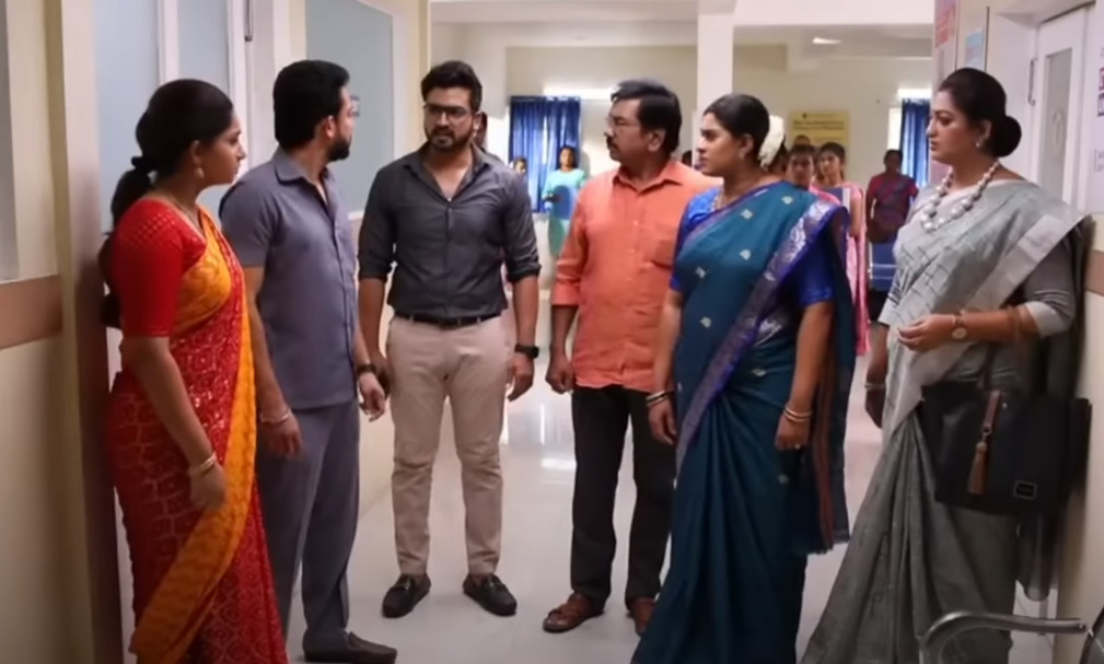 வயிற்றில் குழந்தையுடன் வழுக்கி விழுந்த வசு.! இன்றைய முழு எபிசோட் விவரம்..! 9