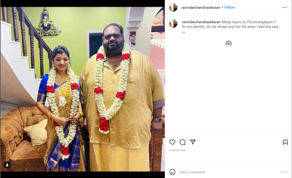 ரவீந்தர் மஹாலட்சுமி வீட்டில் அடுத்த விசேஷம்.! புகைப்படத்துடன் சந்தோஷ தகவலை சொன்ன ரவீந்தர் 5