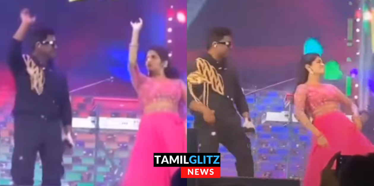 மேடையில் திடீரென என்ட்ரி கொடுத்து யுவனுடன் சேர்ந்து மரண குத்து குத்திய அதிதி.. 1