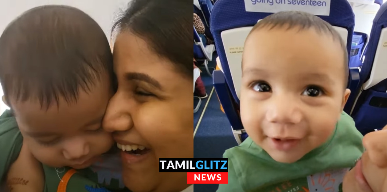 முதல் முறையாக தனது மகனை விமானத்தில் அழைத்து சென்ற ஆல்யா.! Cute வீடியோ 13