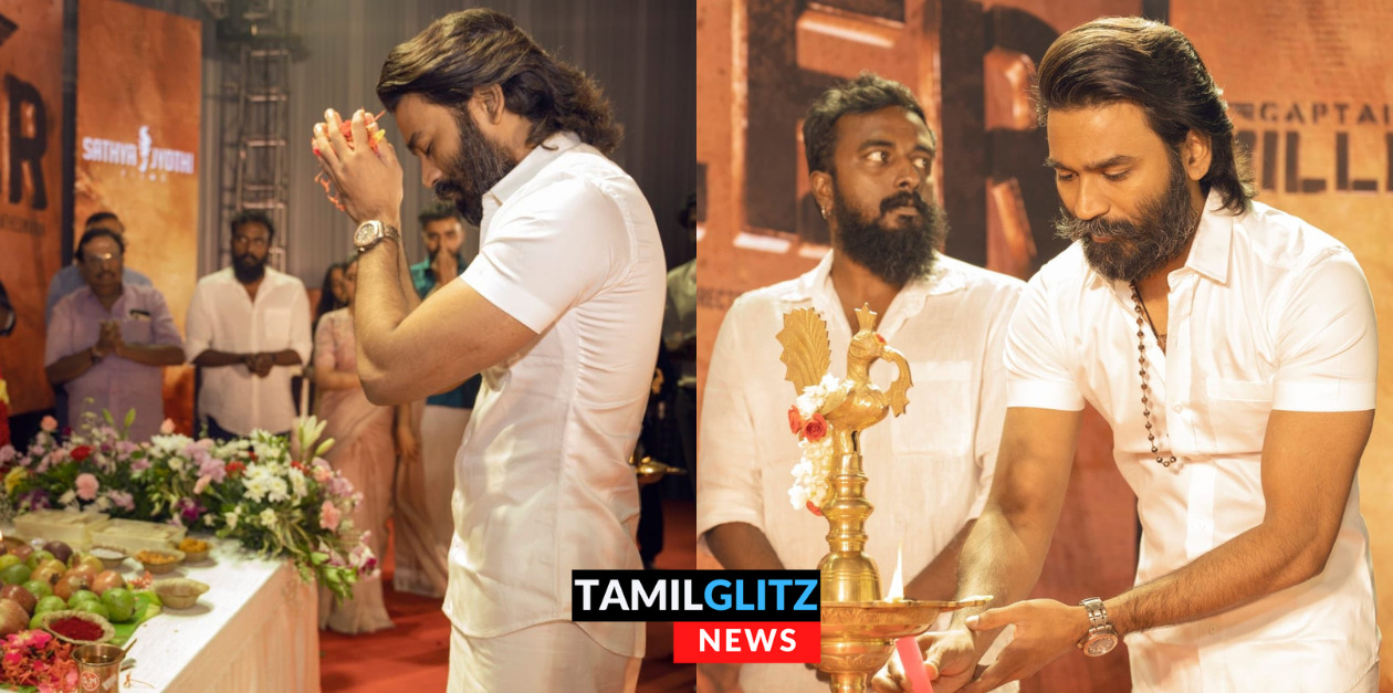பூஜையுடன் தொடங்கியது தனுஷின் "கேப்டன் மில்லர்" படப்பிடிப்பு..! வெளியான அழகிய புகைப்படங்கள் 45