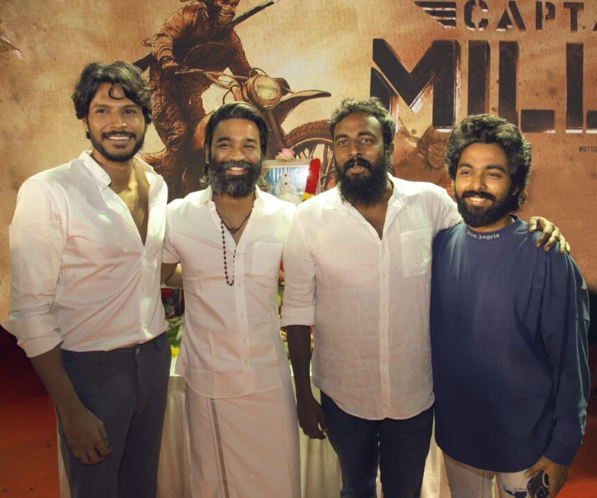 பூஜையுடன் தொடங்கியது தனுஷின் "கேப்டன் மில்லர்" படப்பிடிப்பு..! வெளியான அழகிய புகைப்படங்கள் 13