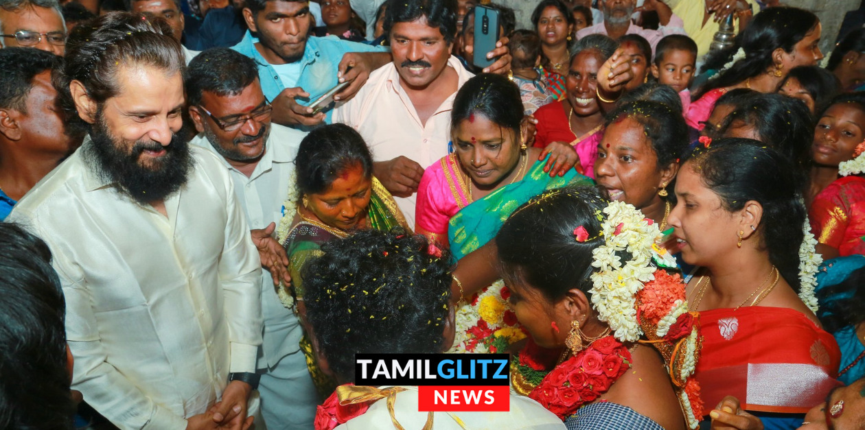 வீடு பணிப் பெண் மகன் திருமணத்தை மட்டும் இல்ல.! இதெல்லாம் கூட சீயான்தான் பண்ணி இருக்காரு.! 1