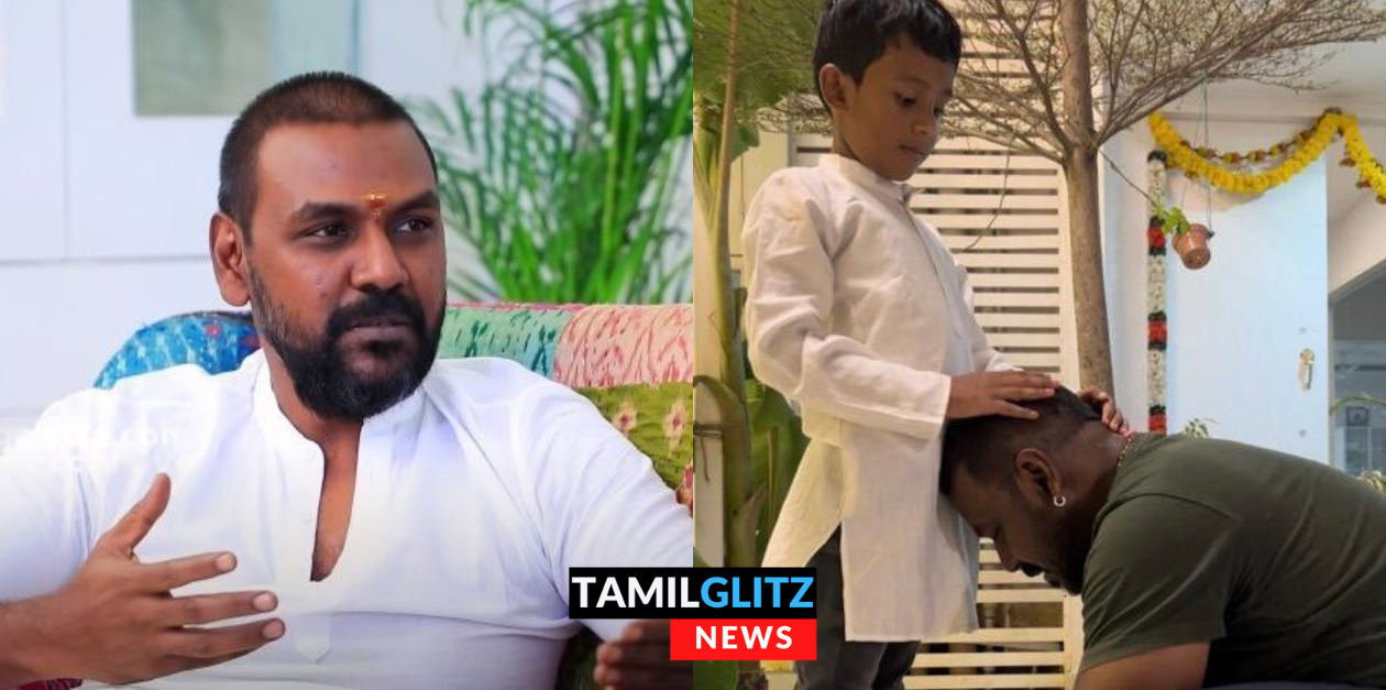 குழந்தையின் காலில் விழுந்து ஆசிர்வாதம் வாங்கிய ராகவா லாரன்ஸ்..! என்ன காரணம் தெரியுமா? 79