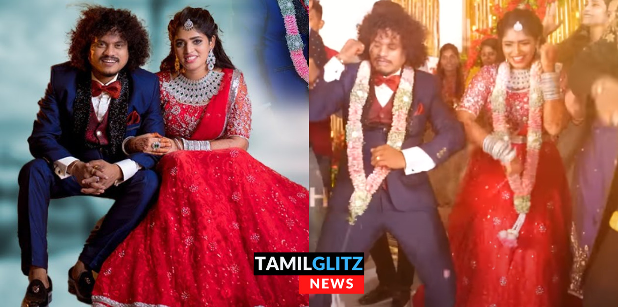 திருமண வரவேற்பில் மரண குத்தாட்டம் போட்ட புகழ் மற்றும் பென்சி..! 69