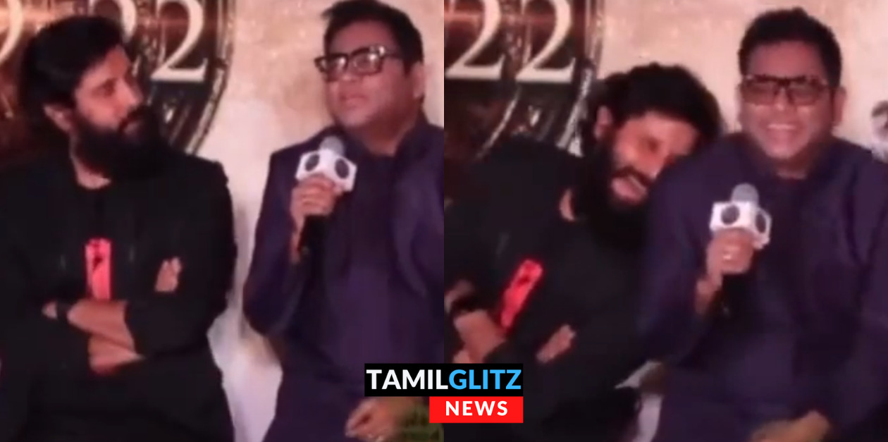 ஏ.ஆர் ரகுமானை பாட விடாமல் குறும்பு செய்த சீயான்.! விழுந்து விழுந்து சிரித்த ரகுமான். ! 89