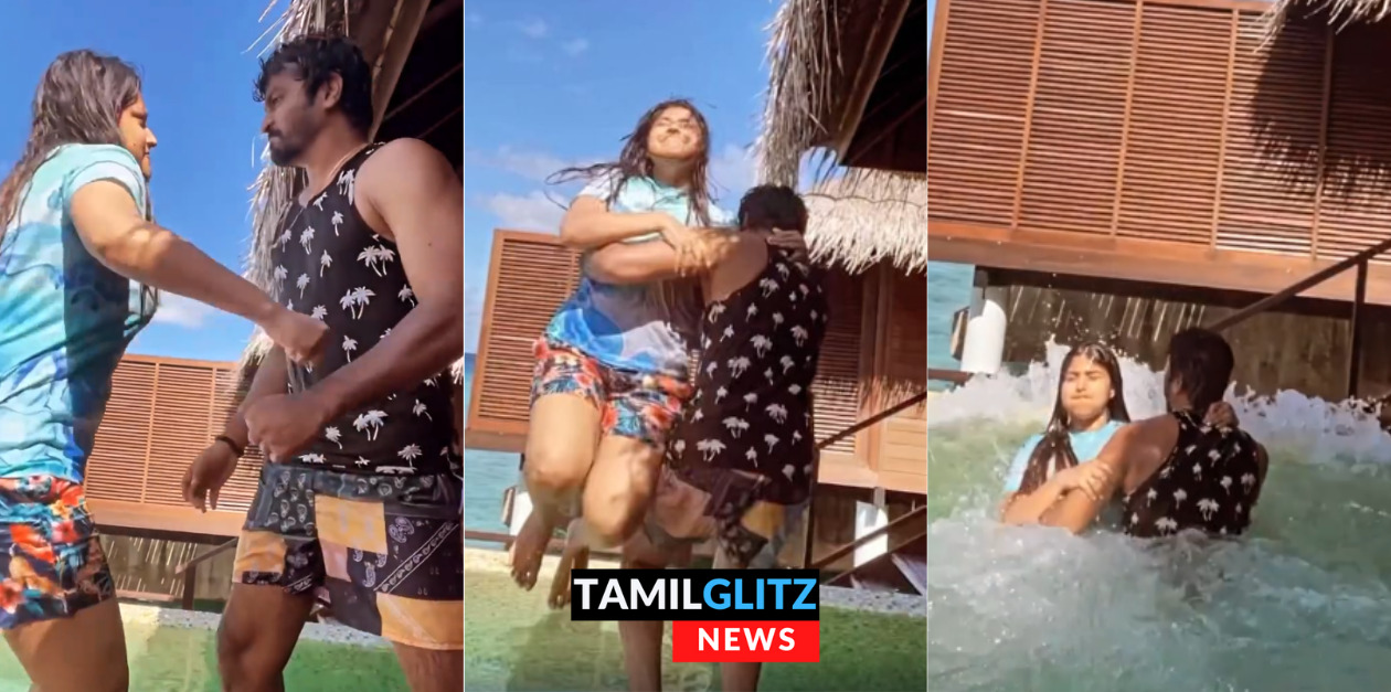 சித்து ஸ்ரேயாவுக்கு நடந்த சண்டை.! ஸ்ரேயாவை தண்ணியில் தூக்கி எறிந்த சித்து.! பாவம் ஸ்ரேயா. 25