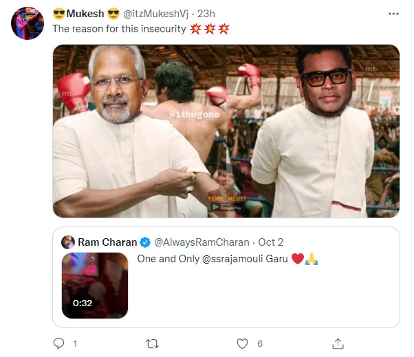 மணிரத்தினத்தை அசிங்கப்படுத்தி ராம் சரண் போட்ட ட்வீட்? சர்ச்சையை கிளப்பும் தெலுங்கு நடிகர் 7