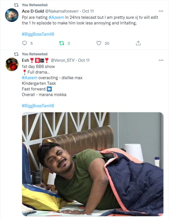 வெண்கல பானைய உருட்டுன மாதிரி லொட லொடன்னு.! அசீமை கழுவி ஊற்றும் நெட்டிசன்கள்.! 11