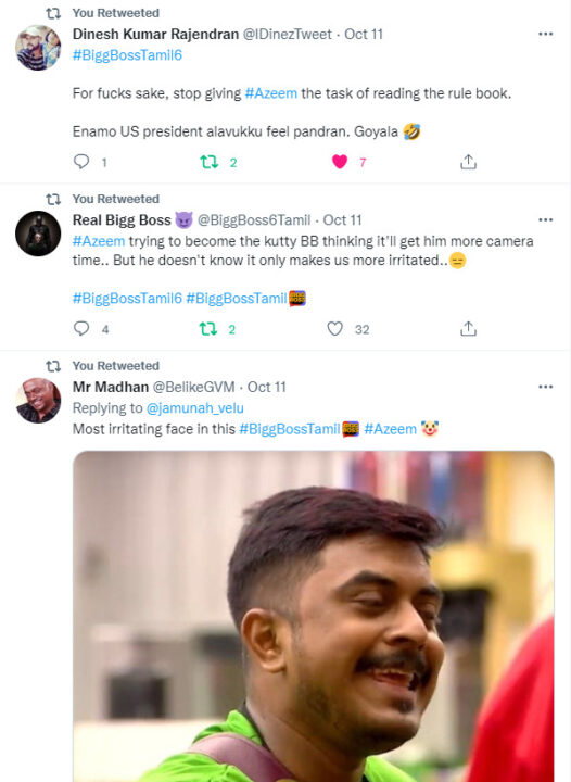 வெண்கல பானைய உருட்டுன மாதிரி லொட லொடன்னு.! அசீமை கழுவி ஊற்றும் நெட்டிசன்கள்.! 9