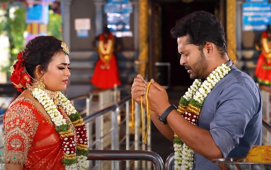 வெண்பா கழுத்தில் தாலி கட்டிய பாரதி? பரபரப்பான திருப்பங்களுடன் பாரதி கண்ணம்மா.! 3