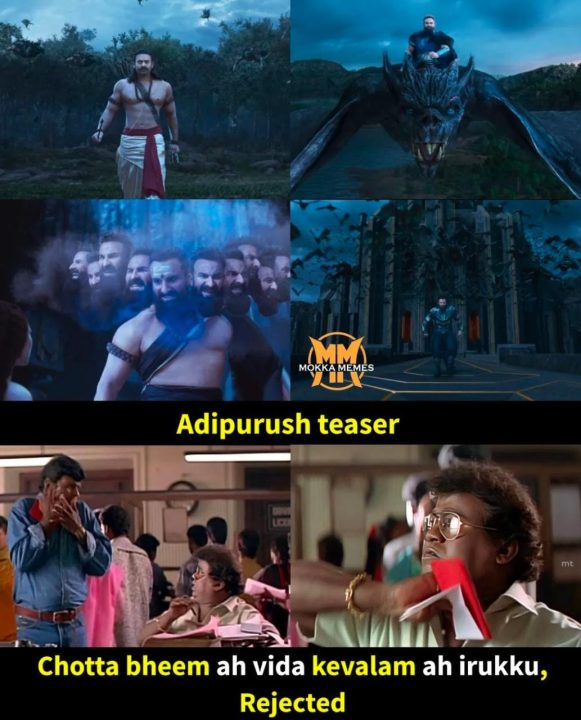 அடேய் இது பொம்மை படம்டா.! பிரபாஸின் ஆதி புருஷ் படத்தை வச்சி செய்யும் தமிழ் ரசிகர்கள்.! 13