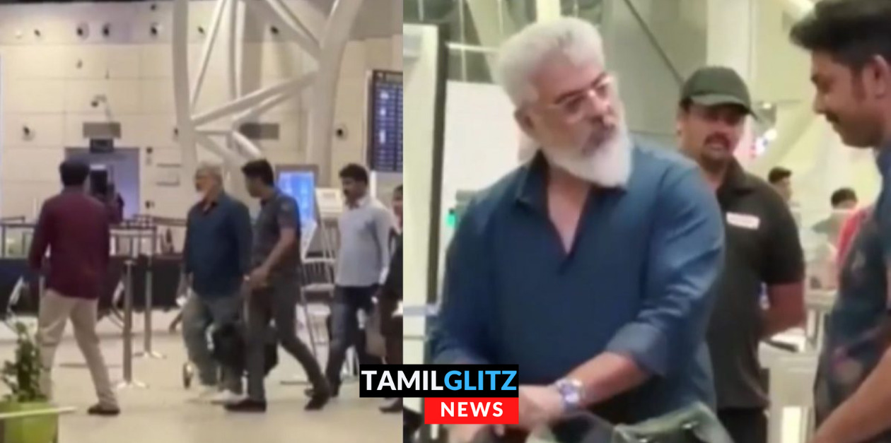 விமான நிலையத்தில் ரசிகரை அழைத்து வெகு நேரமாக பேசி கொண்டிருந்த தல.! வைரல் வீடியோ.! 79