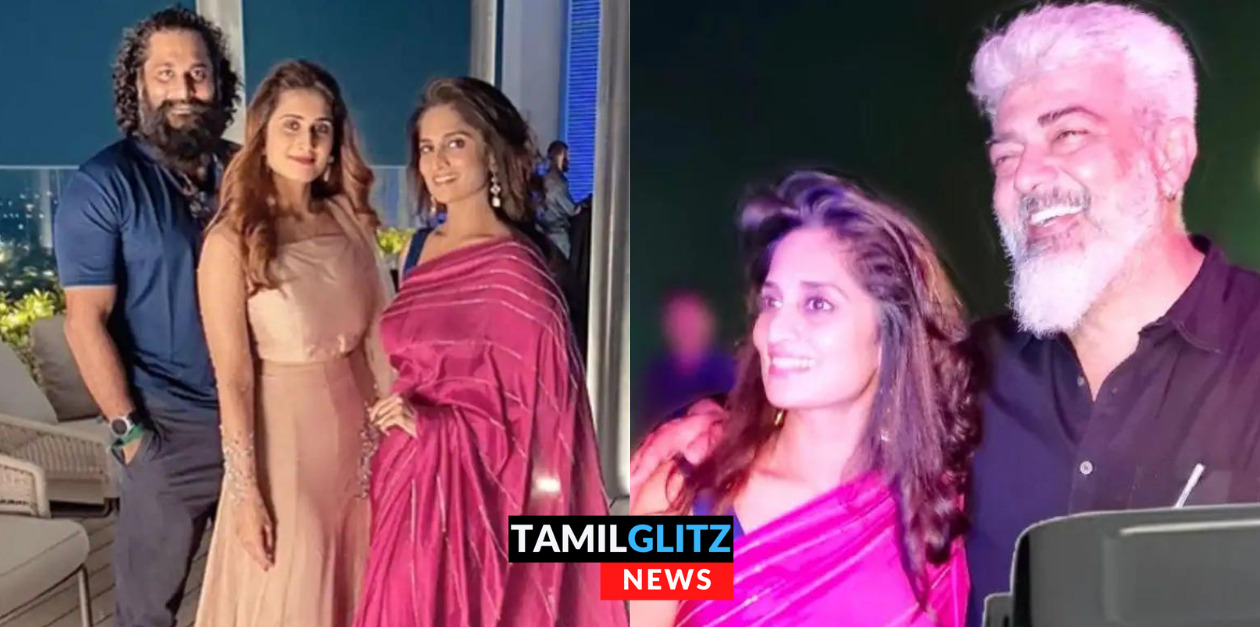 துணிவு பட கெட்டப்பில் வந்து மனைவி, மச்சினிச்சியுடன் தீபாவளியை கொண்டாடிய தல.! 37