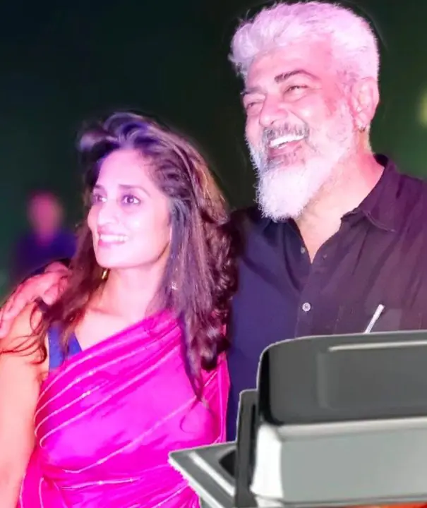 துணிவு பட கெட்டப்பில் வந்து மனைவி, மச்சினிச்சியுடன் தீபாவளியை கொண்டாடிய தல.! 5