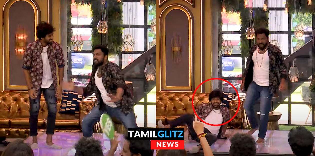 ஆடிக் கொண்டிருந்த போதே கீழே விழுந்த vj கதிரவன்.! நடனத்தில் பட்டையை கிளப்பிய விக்ரமன் 147