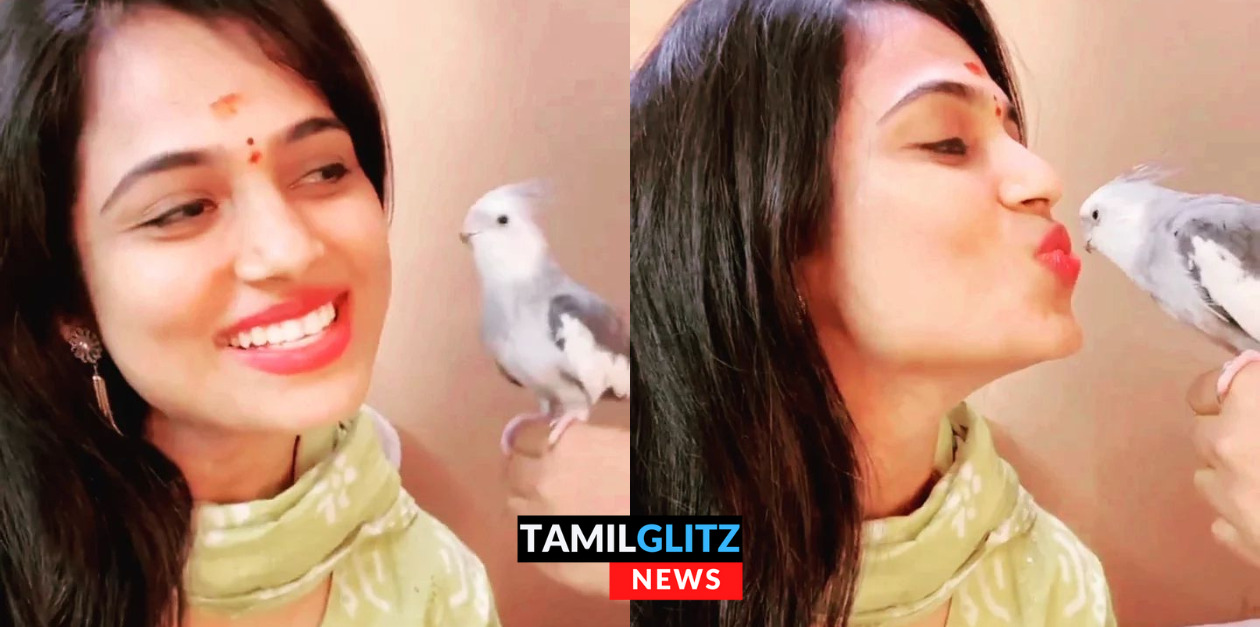 ரம்யா பாண்டியனை முத்தம் கொடுத்து கொஞ்சி விளையாடும் கிளி.! ரம்யா வெளியிட்ட வீடியோ.! 123