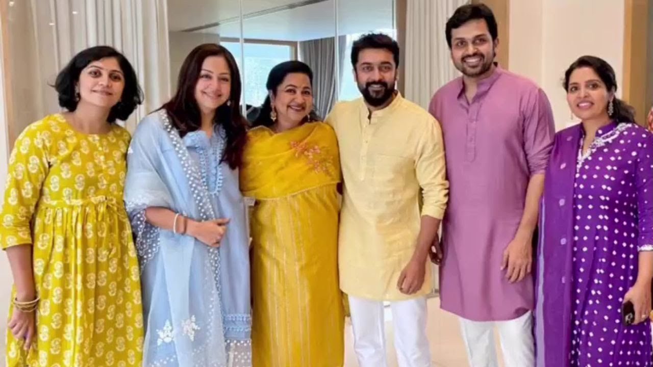 சூர்யாவுடன் இணைந்து தீபாவளி கொண்டாடிய ராதிகா.! மரண குத்தாட்டம் போட்ட கார்த்தி.! 3