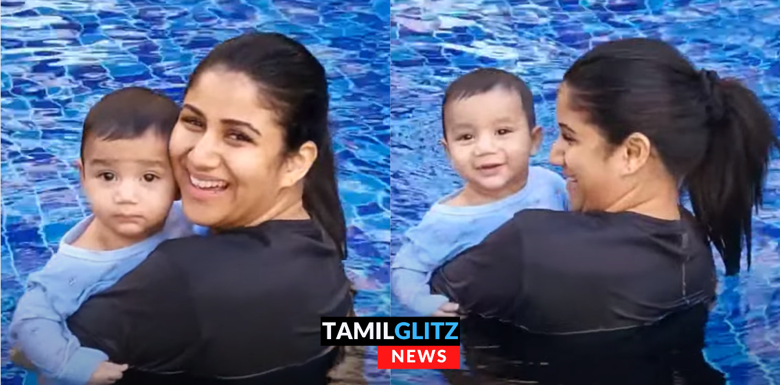ஆலியாவுடன் நீச்சல் குளத்தில் செம்ம ஆட்டம் போட்ட ஐலா மற்றும் அர்ஷ் குட்டி.! செம்ம fun வீடியோ.! 109