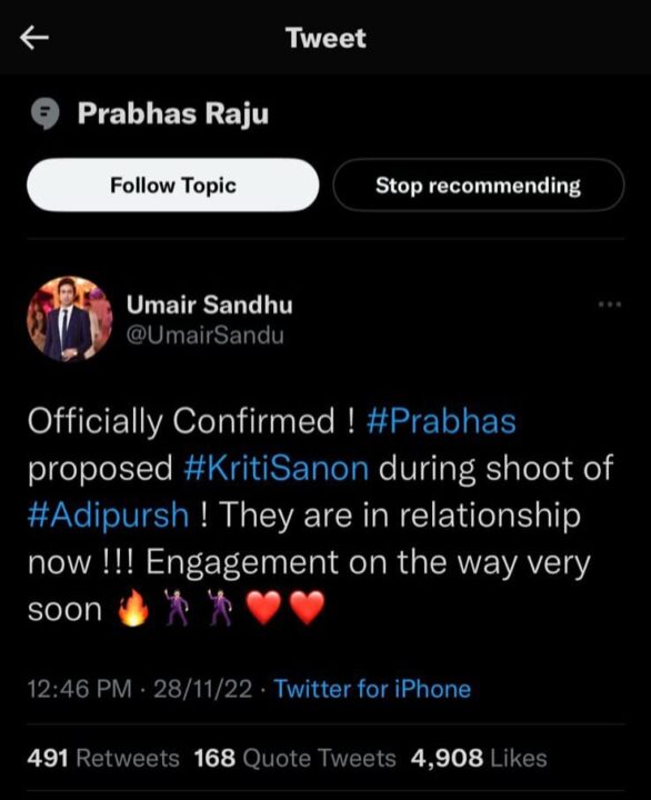 நடிகையிடம் காதலை சொன்ன பிரபாஸ்.? உண்மைகளை போட்டு உடைத்த பிரபல ஹிந்தி நடிகர்.! 3