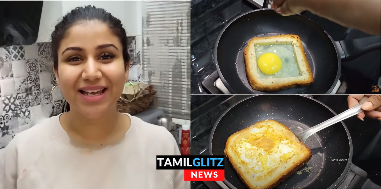 காதல் கணவனுக்கு முதல் முறையாக பிரட் ஆம்ப்லேட் சமைத்து கொடுத்து ஆலியா.! Cute வீடியோ.! 113