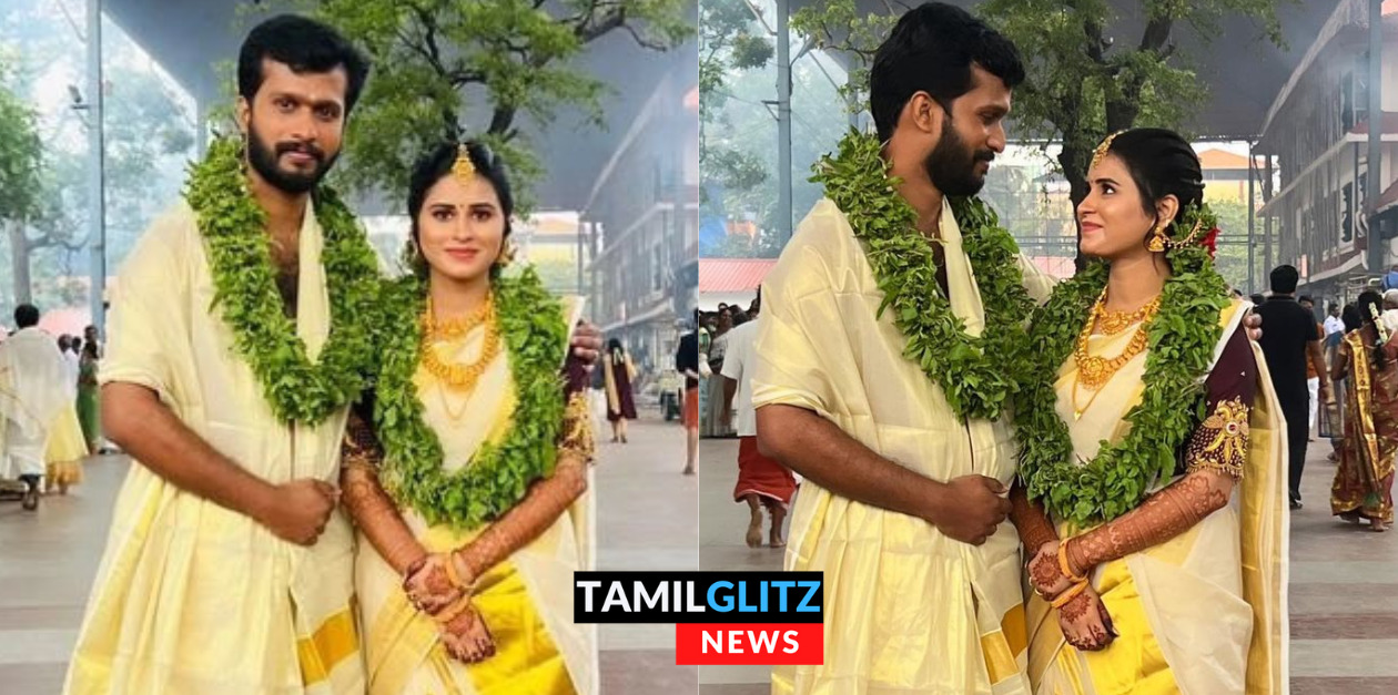 பாக்கிய லட்சுமி சீரியல் ரித்திகாவுக்கு எளிமையாக நடந்து முடிந்த திருமணம்.! புகைப்படம் இதோ.! 13