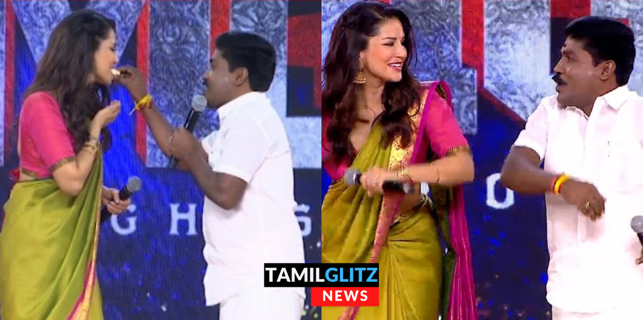 பால்கோவா மாதிரி தகதக னு மின்னுறீங்க.! sunny leone-னுடன் செம்ம அலப்பறை செய்த ஜிபி முத்து.! 127