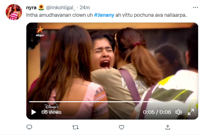 கண்ணுல ஒரு சொட்டு தண்ணி வரல.! ஆஸ்கர் குடுங்கடா.! ஜனனியை கழுவி ஊற்றும் நெட்டிசன்கள் 9