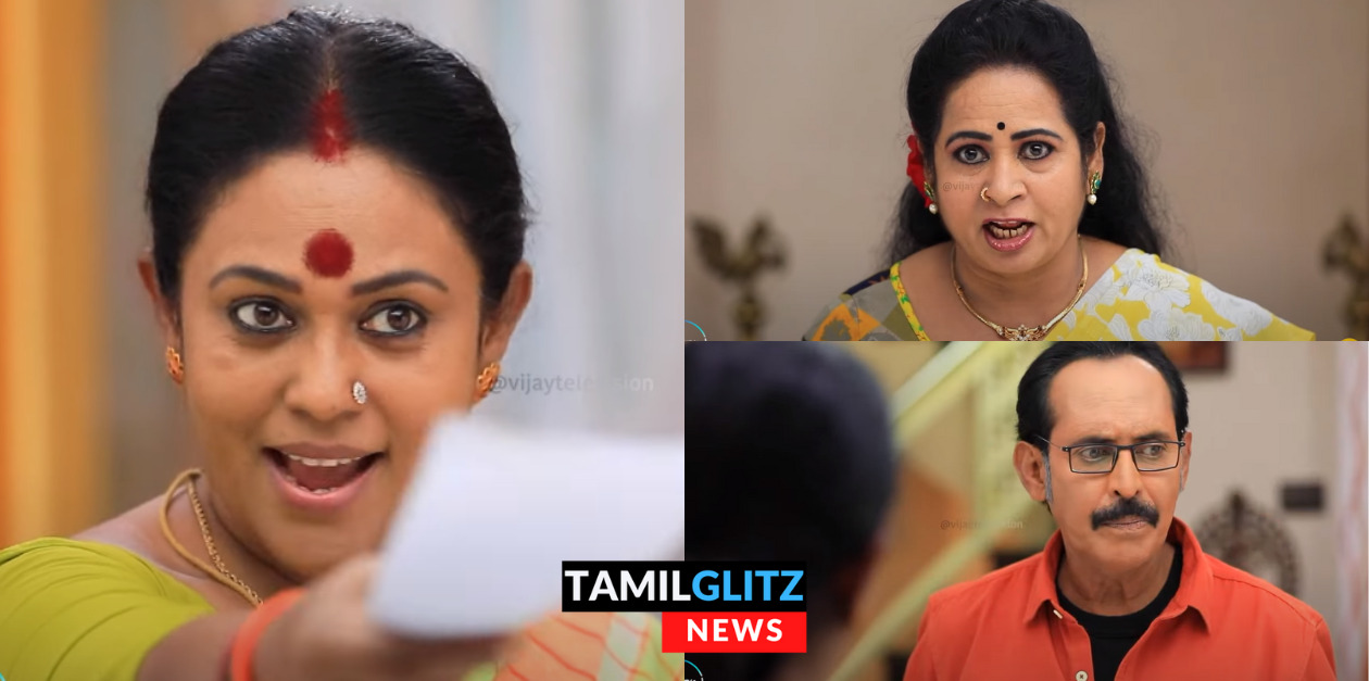 ஸ்ருதியின் DNA டெஸ்டை ருக்மணியிடம் குடுக்க போன சொர்ணம்.! பயந்து அலறிய விஸ்வநாதன்.! 99