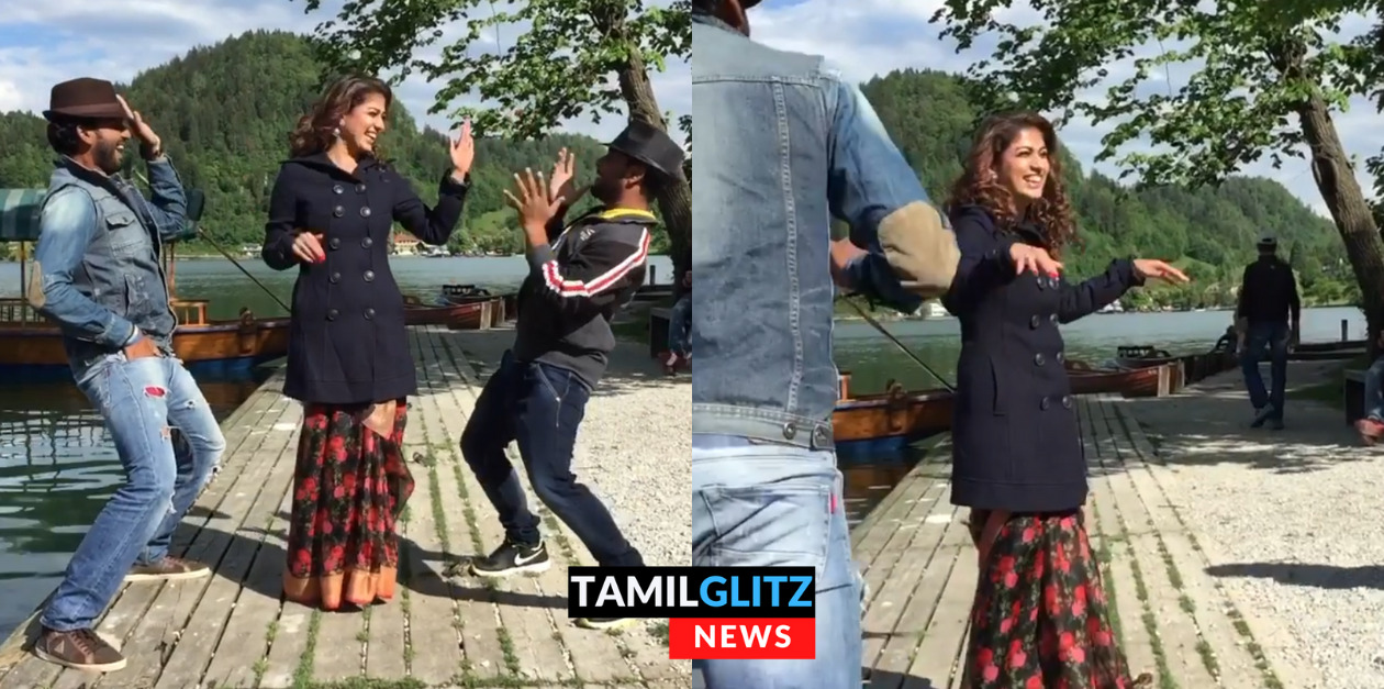 அடேய் நிம்மதியா ஆட விடுங்க டா.! நடுவில் steps-ஐ மறந்து விழுந்து விழுந்து சிரித்த நயன்தாரா.! 41