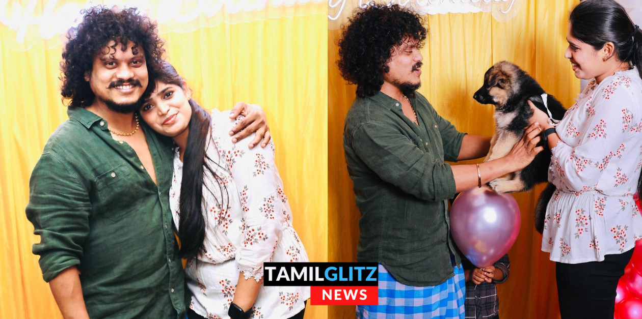 ஹாப்பி பர்த்டே புருஷா.! புகழ் பிறந்தநாளுக்கு நாய் குட்டி வாங்கி பரிசளித்த பென்சி 7