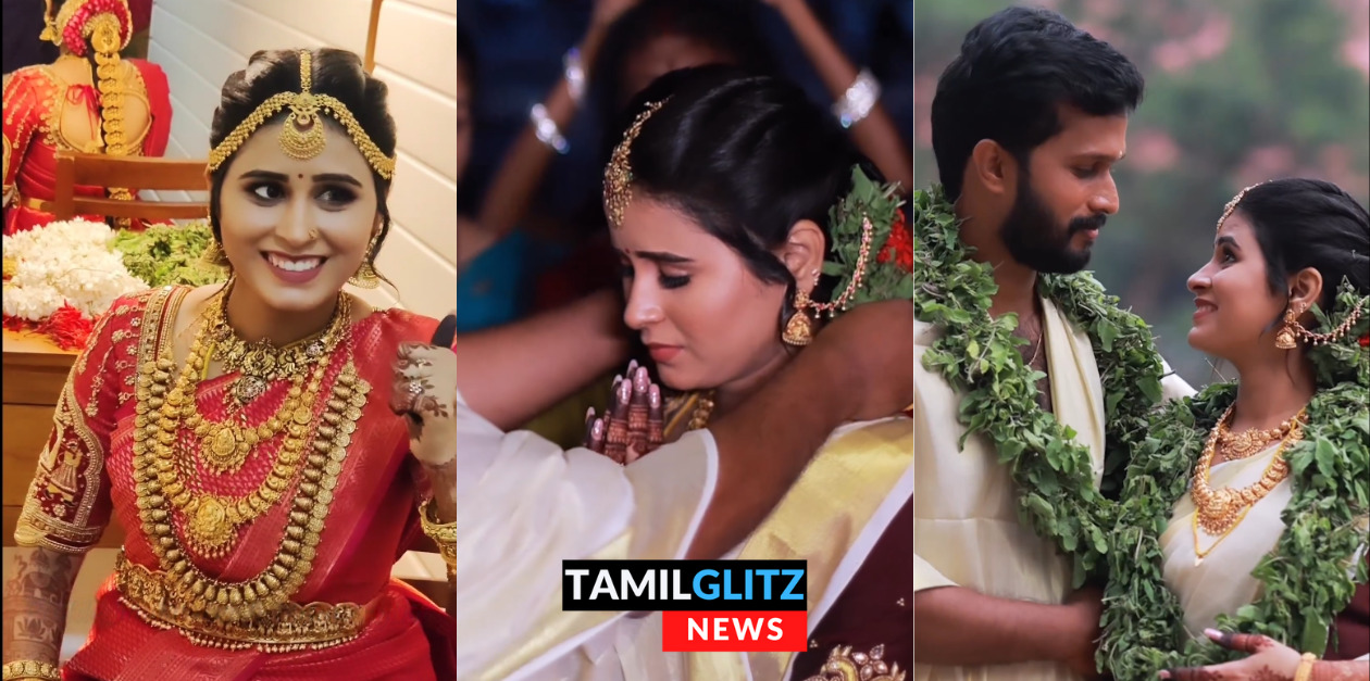 கழுத்தில் தாலி ஏறும் போது தேம்பி தேம்பி அழுத ரித்திகா.! ரித்திகா வெளியிட்ட திருமண வீடியோ.! 25