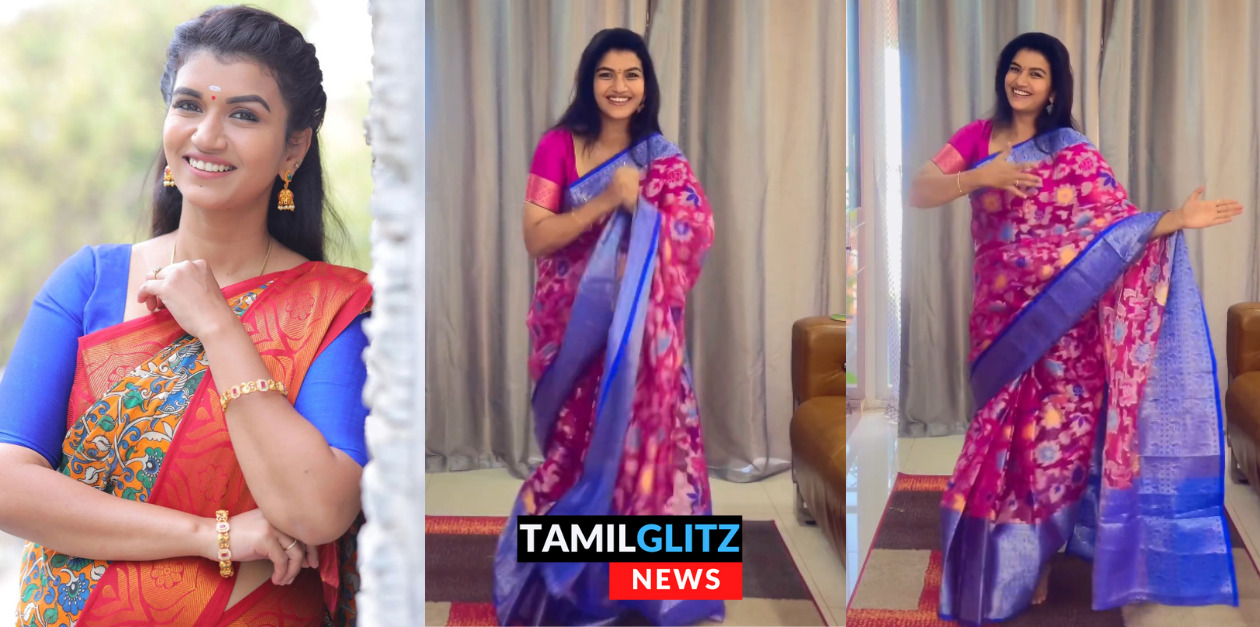 சேலையில் இறங்கி மரண குத்தாட்டம் போட்டுள்ள சின்னத்திரை நடிகை ஸ்ரீதேவி அசோக்.! 65