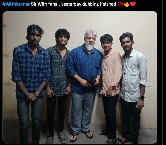 தல ரசிகர்களுக்கு ஹாப்பி நியூஸ்.! டப்பிங் முடிஞ்சுது. வைரலாகும் அஜித் டப்பிங் பேசும் புகைப்படங்கள்.! 3