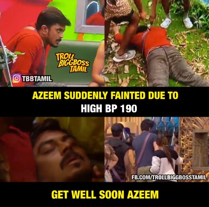 கட்டுக்கடங்காத ர த் த அழுத்தம்.! தலை குப்புற மயங்கி சரிந்த அசீம்.! பிக்பாஸ் வீட்டில் பரபரப்பு.! 5