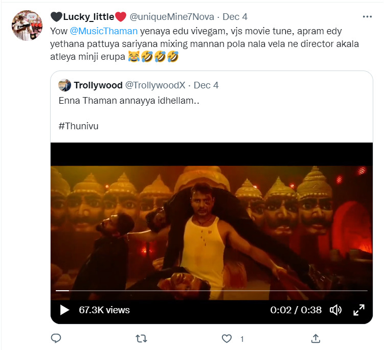 பல பாடல்களை சுட்டு வாரிசு "தீ" பாட்டை உருவாக்கிய தமன்? கிழித்து தொங்கவிடும் ரசிகர்கள்.! 3
