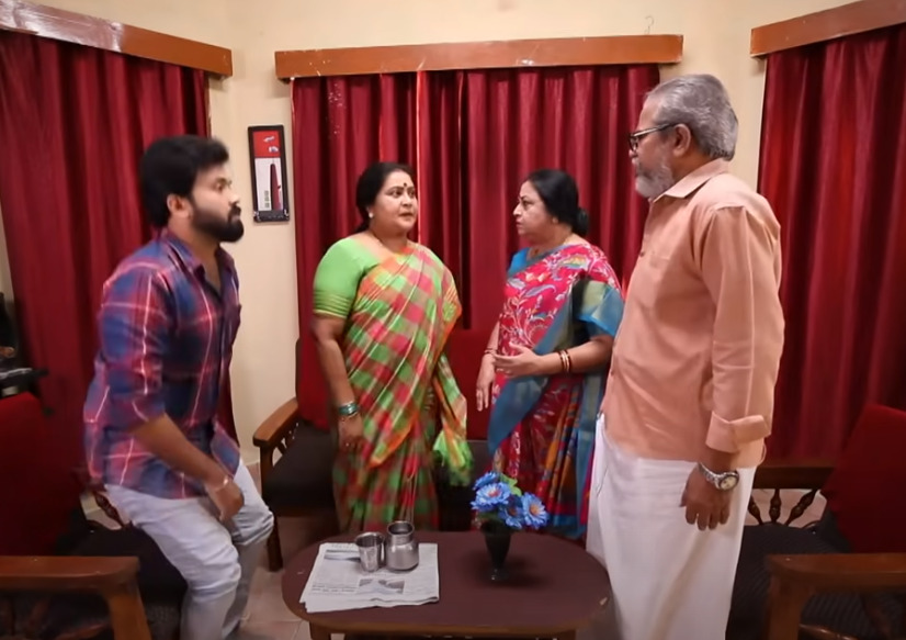 உங்க விதவை மருமகளை எழில் தலையில கட்டி வைக்கலாம்னு பாக்குறீங்களா? திட்டி தீர்க்கும் ஈஸ்வரி.! 3