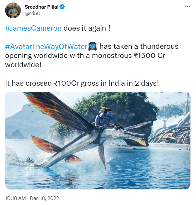உலக அளவில் 3000 கோடி வசூலை நெருங்கும் அவதார் 2.! இந்தியாவில் மட்டும் எவ்வளவு தெரியுமா? 7