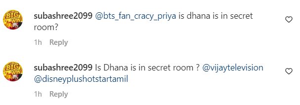 சீக்ரெட் ரூமில் வைக்கப்பட்டுளாரா தனா? ஹாட்ஸ்டார் போட்ட பதிவால் குழப்பத்தில் ரசிகர்கள்.! 7
