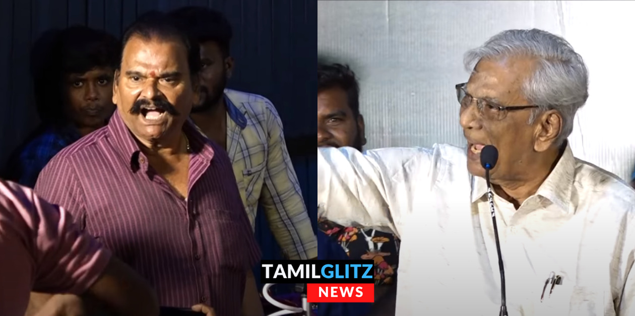 டேய் எச்சகல பிச்சைக்கார நா*. ! வெளிய போடா.! மேடையில் வைத்து கடுமையாக சண்டை போட்ட கே ராஜன் 135