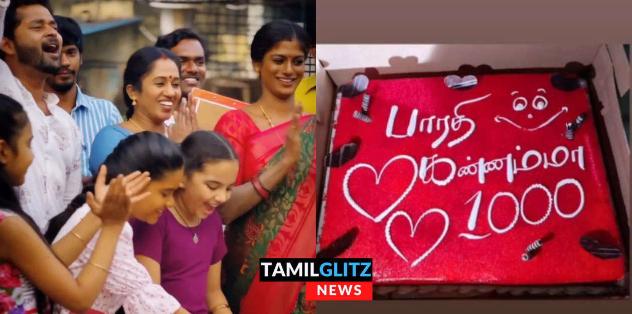 1000 எபிசோடுகளை நிறைவு செய்த பாரதி கண்ணம்மா.! கேக் வெட்டி கொண்டாட்டம்.! 37