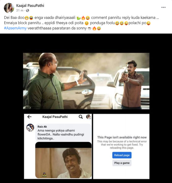 இந்த சைக்கோ முட்டாள் ஜெயிக்கவே மாட்டான்.! அசீம் பற்றி காட்டமாக பதிவிட்ட காஜல் பசுபதி.! 5