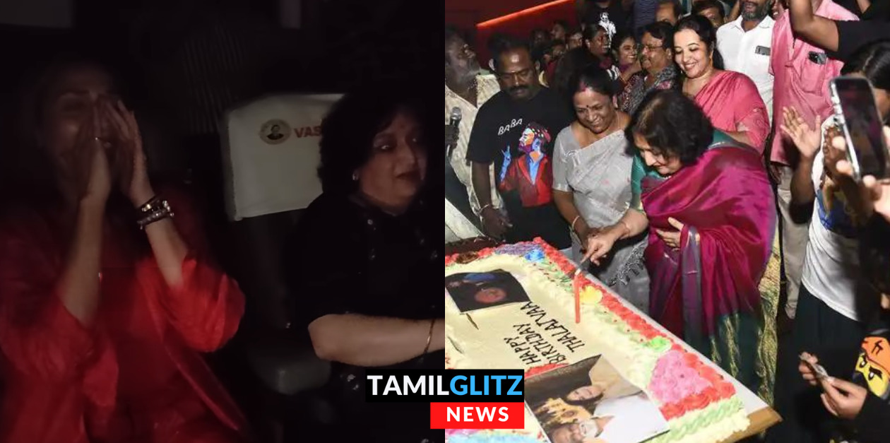 பாபா படத்தை பார்க்க வந்த ஐஸ்வர்யா மற்றும் லதா ரஜினிகாந்த்.! தியேட்டரில் கேக் வெட்டி கொண்டாட்டம் 116