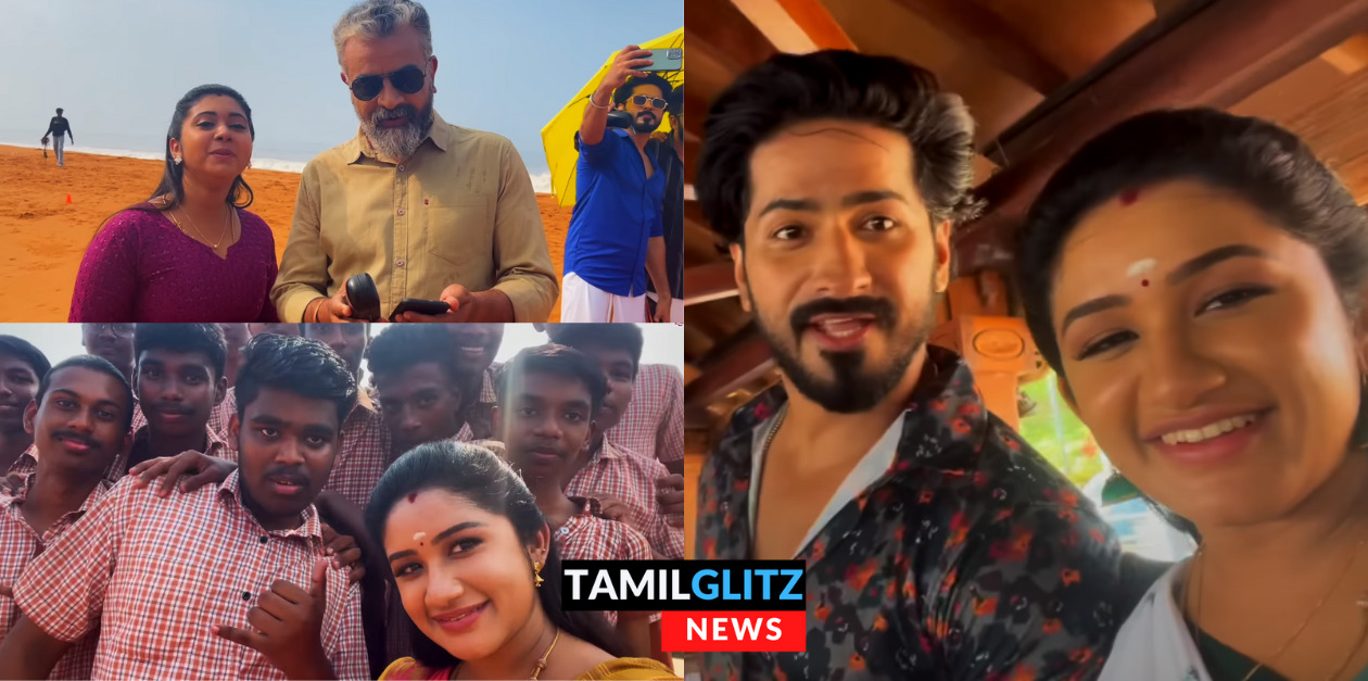 மௌன ராகம் ஷூட்டிங் எப்படி எடுக்குறாங்கனு பாருங்க.! சக்தி வெளியிட்ட செம்ம Fun வீடியோ.! 55