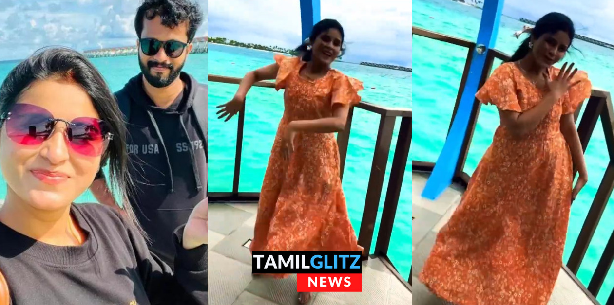 ஹனிமூனுக்கு போன இடத்தில் மரண குத்தாட்டம் போடும் பாக்கியலட்சுமி சீரியல் நடிகை ரித்திகா.! 13