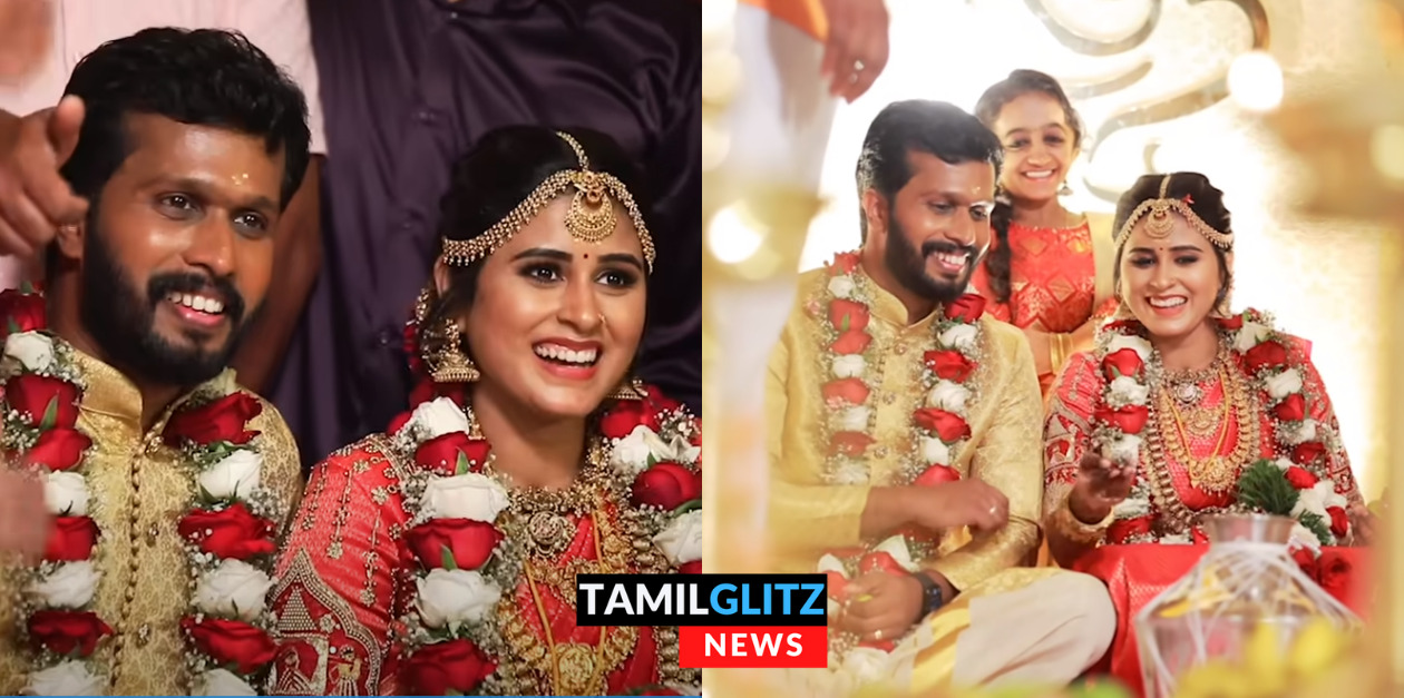 பட்டு புடவையில் தேவதை போல வந்த ரித்திகா.! முழு திருமண வீடியோவை வெளியிட்டார் ரித்திகா.! 25