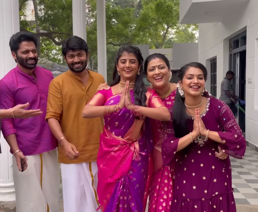 செம்ம அலப்பறை செய்யும் கேபி மற்றும் பார்த்தி.! ஷூட்டிங் ஸ்பாட்டில் இருந்து கேபி வெளியிட்ட வீடியோ.! 3