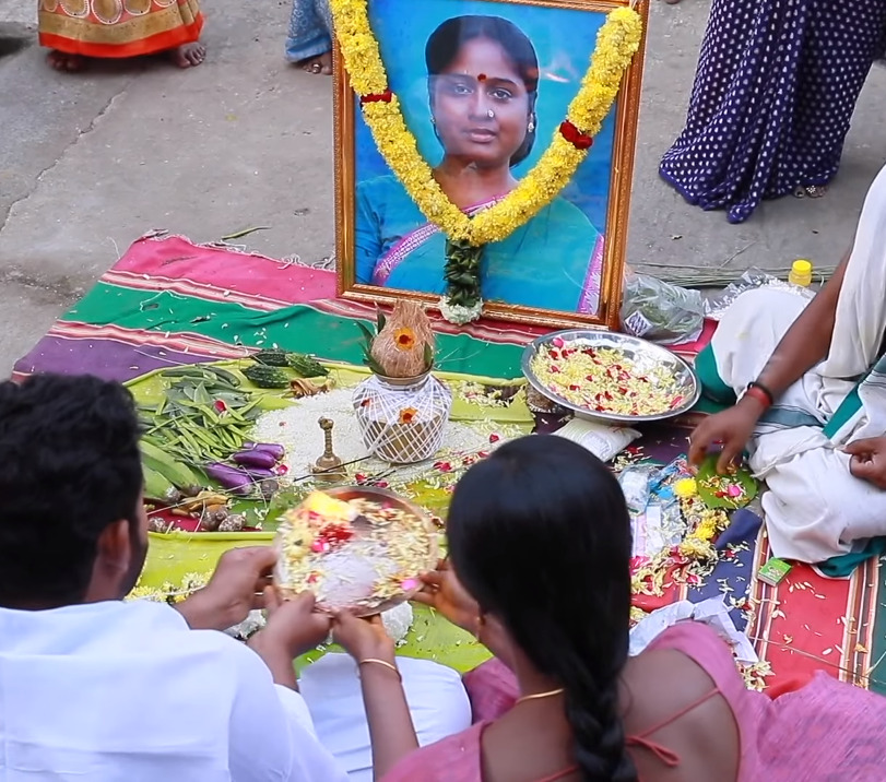 கண்ணம்மாவின் அம்மாவுக்கு திதி கொடுத்த பாரதி.! இந்த மாதிரி மருமகனை பார்த்ததே இல்லை.! 3