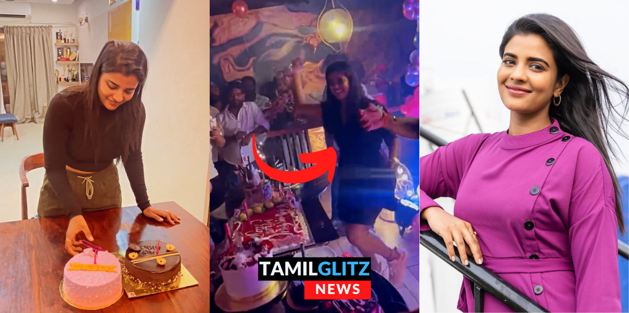 ஐஸ்வர்யா ராஜேஷின் 33வது பிறந்த நாள்.! நைட் பார்ட்டியில் மரண குத்தாட்டம் போட்ட ஐஸ்வர்யா.! 45